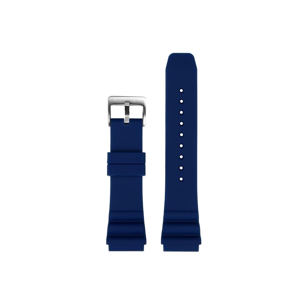 IEAMAIGE Silicone Strap 22mm Fir for CASIO Diving Watch MDV-106 MDV-107 MTP-VD01D Efr-303l Watchband Green Men's Wrist Band(Blue Silver_22mm)