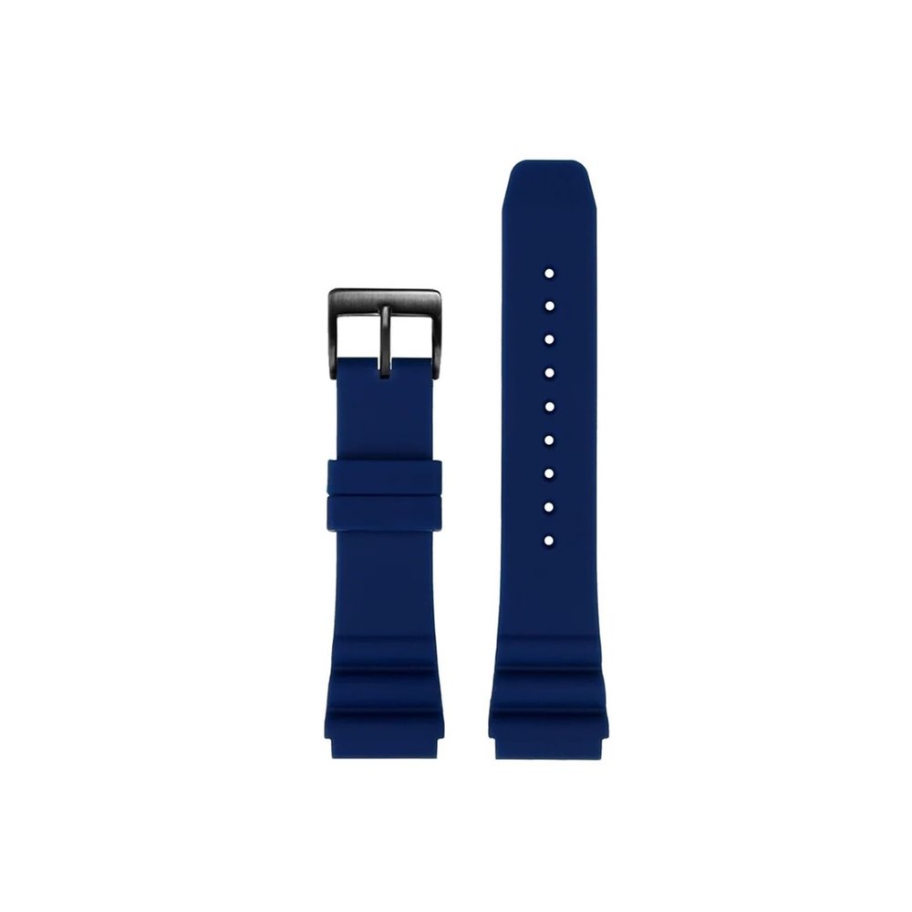 IEAMAIGE Silicone Strap 22mm Fir for CASIO Diving Watch MDV-106 MDV-107 MTP-VD01D Efr-303l Watchband Green Men's Wrist Band(Blue Black_22mm)