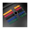 IEAMAIGE Silicone Strap 22mm Fir for CASIO Diving Watch MDV-106 MDV-107 MTP-VD01D Efr-303l Watchband Green Men's Wrist Band(Blue Black_22mm) view 4
