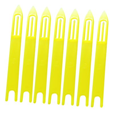 ADOCARN 30 Pcs Repair Netting Needle Shuttles Repair Fishing Tackle Accessory Fish Line Netting Needle Fishing Line Equipment Repair Tool Knitting Fish Net to Weave Fishing Net, 130.8CM, Yellow