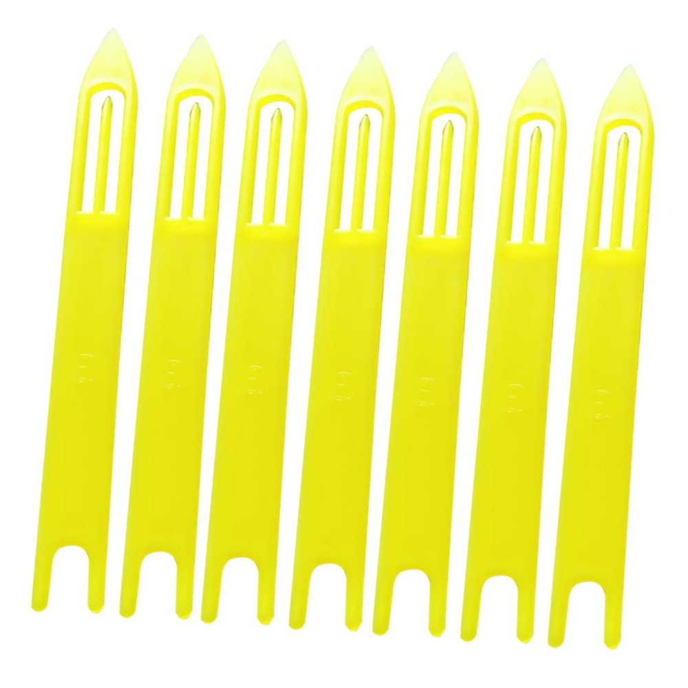 ADOCARN 30 Pcs Repair Netting Needle Shuttles Repair Fishing Tackle Accessory Fish Line Netting Needle Fishing Line Equipment Repair Tool Knitting Fish Net to Weave Fishing Net, 130.8CM, Yellow