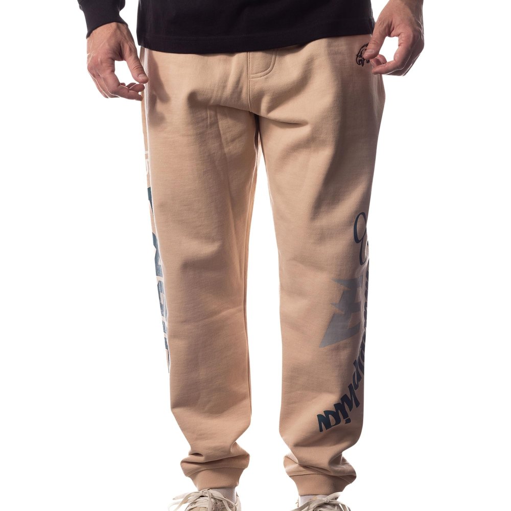 The Wild Collective Unisex Cream Philadelphia Eagles Heavy Block Graphic Jogger Pants