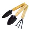 BESPORTBLE 2sets Rakes for Lawns Garden Trowel Shovel Rake Mini Camping Tool Set Wood 3pcs*2 Random Style view 4