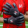 ONEKEEPER C-TEC Contact Pro Black | Professional-Level Goalkeeper Glove for Kids - Youth - Adults | GK Soccer Goalie Gloves | 3.5 mm Contact Latex | Negative Cut (Black, 12) view 2