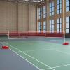 WDJBPSH Kids Adults Badminton Sets with Net, Freestanding Sport Netting for Indoor Outdoor Stadium Playground Badminton Training, Easy to Store & Transport view 1