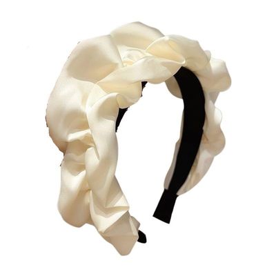Elegant Fold Cloth Hairband For Women Hair Holder Wash Face Apply Mask Headband Headwear Hair Accessories (Color : 2, Size : One size)