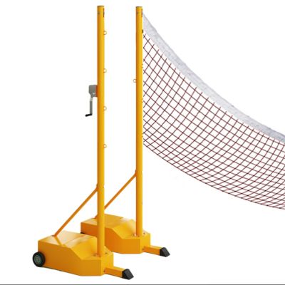 WDJBPSH Heavy Duty Badminton Net Rack, Large Recreational Sports Nets with Weighted Base & Replacement Netting, Parent-Child Family Backyard Games Equipment
