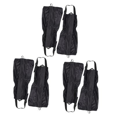 BESPORTBLE 6pcs Snow Leg Gaiters Adjustable Thermal for Hiking Climbing and Outdoor Activities
