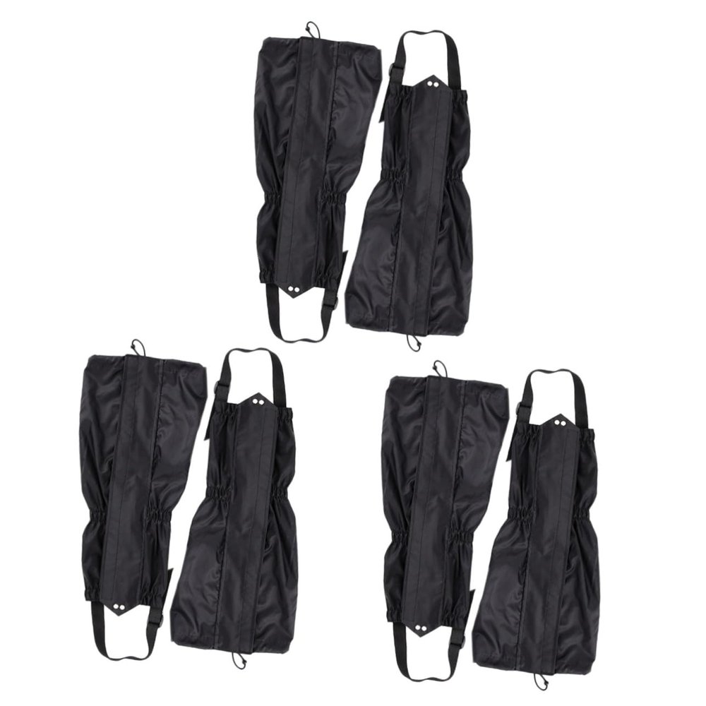 BESPORTBLE 6pcs Snow Leg Gaiters Adjustable Thermal for Hiking Climbing and Outdoor Activities