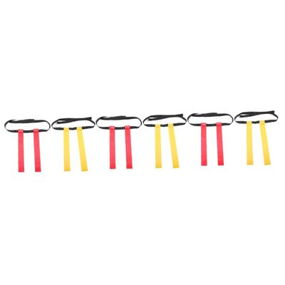 BESPORTBLE 6pcs Rugby Flag Belt Set Waist Flags for Football Training for Youth and Adult Players