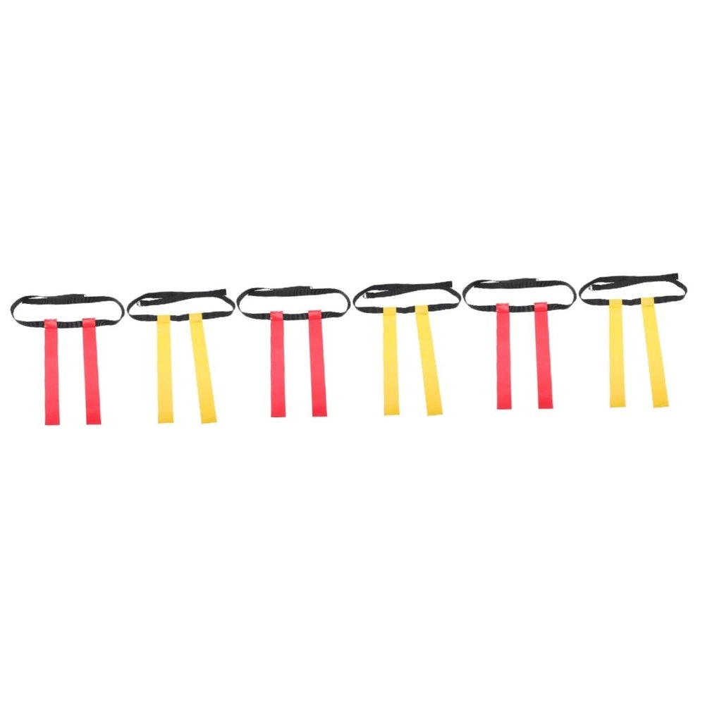 BESPORTBLE 6pcs Rugby Flag Belt Set Waist Flags for Football Training for Youth and Adult Players