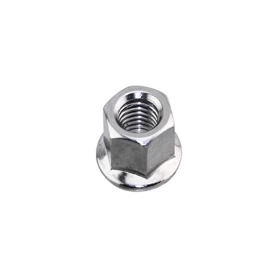 ALTALINE Steel Chrome Flanged 3/8" x 26T Hub Axle Nut for Front and Rear Wheel (1)