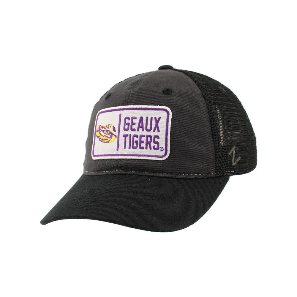 ZHATS Standard NCAA Officially Licensed Hat University Patch Defer Charcoal Black, Grey, One Size