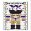 KH Sports Fan Washington Huskies Nutcracker Porch Leaner, 11x46 Inches, Huskies Outdoor Christmas Sign; Display Some Holiday Cheer with This Washington Huskies Nutcracker Sign view 1
