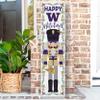 KH Sports Fan Washington Huskies Nutcracker Porch Leaner, 11x46 Inches, Huskies Outdoor Christmas Sign; Display Some Holiday Cheer with This Washington Huskies Nutcracker Sign view 2