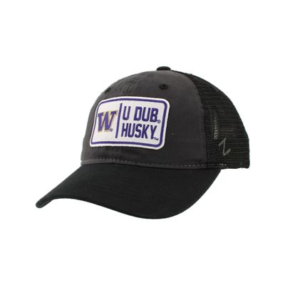 ZHATS Standard NCAA Officially Licensed Hat University Patch Defer Charcoal Black, Grey, One Size