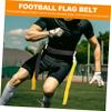 BESPORTBLE 2pcs Football Waist Flag Rugby Belt Bright Flags for Multi-use Sports Game Accessory for Youth and Adults view 2