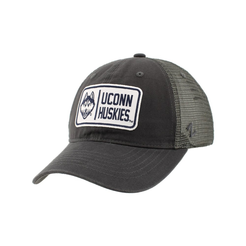 Connecticut Huskies NCAA Officially Licensed Hat University Patch Defer Charcoal