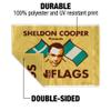 Big Bang Theory Sheldon Cooper Fun with Flags Car Truck Flag with Window Clip On Pole Holder view 3