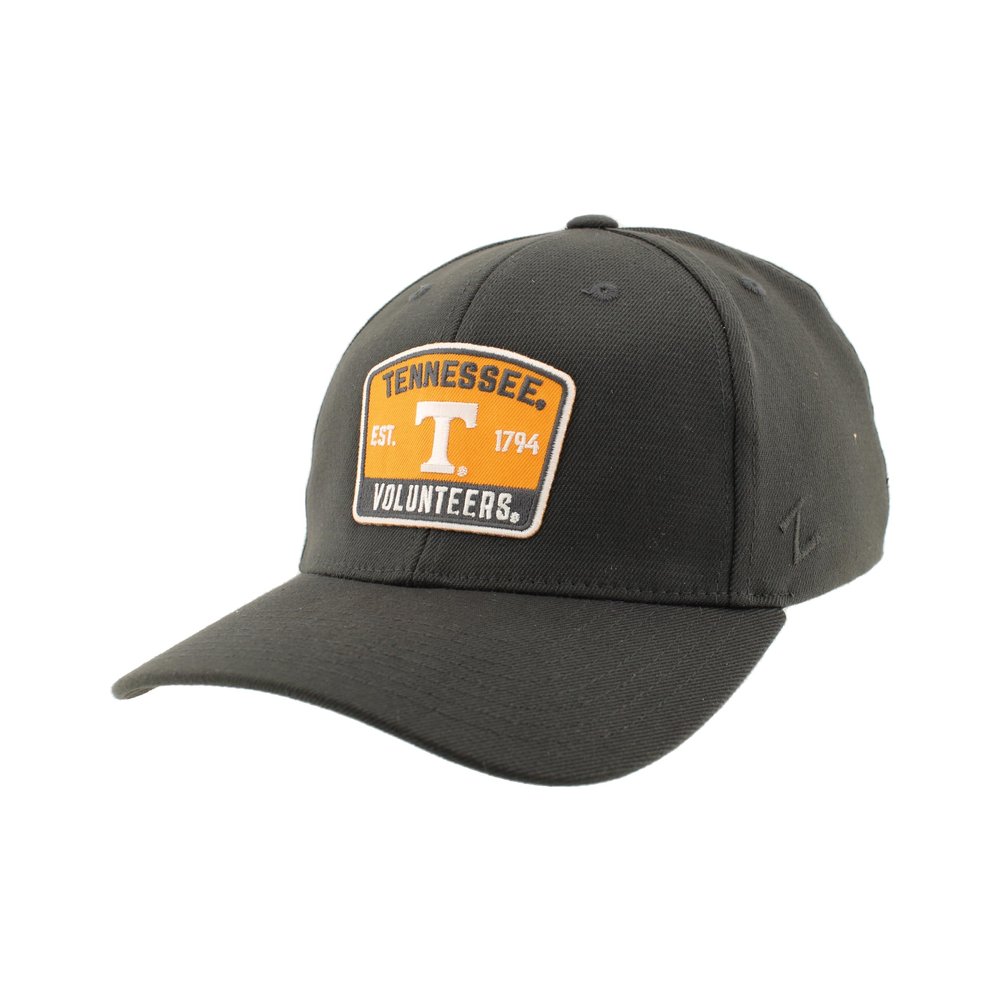 ZHATS Men's Standard NCAA Officially Licensed Fitted Hat ZH Patch Switchback Charcoal, Grey, Medium