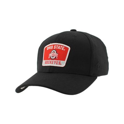 ZHATS Men's Standard NCAA Officially Licensed Fitted Hat ZH Patch Switchback Black, Medium