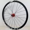 ZECHAO 700C Disc Brake Road Wheel Set,Aluminium Alloy Double Wall Rims Quick Release 24H Hub Bike Front and Rear Wheel 1800G (Color : Red, Size : 700c) view 2