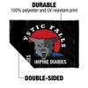 The Vampire Diaries Mystic Falls Logo Car Truck Flag with Window Clip On Pole Holder view 3