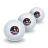 American Flag Patriotic Eagle Novelty Golf Balls 3 Pack view 1