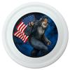 American Flag Patriotic Sasquatch Bigfoot Novelty 9" Flying Disc