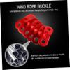BESPORTBLE 40pcs Tent Cord Buckle Aluminum Wind Rope Fastener for Outdoor Camping Hiking Backpacking for Tent Tarps Sleeping Bags view 3