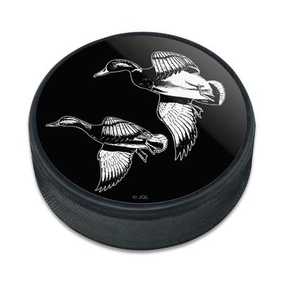 Ducks Illustration Ice Hockey Puck