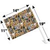African Animals Zebra Giraffe Elephant Pattern Car Truck Flag with Window Clip On Pole Holder view 4