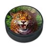 Leopard Hunting Ice Hockey Puck view 1