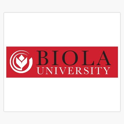 Biola University Window Water Bottle Bumper Sticker Decal 5"