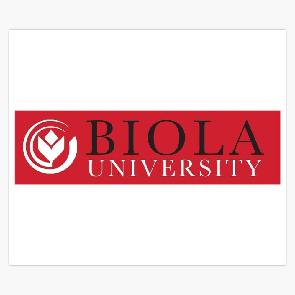 Biola University Window Water Bottle Bumper Sticker Decal 5"