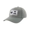 ZHATS Men's Standard NCAA Officially Licensed Fitted Hat ZH Patch Defer Gray, Grey, Medium view 1