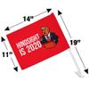 Donald Trump Hindsight is 2020 Car Truck Flag with Window Clip On Pole Holder view 4