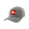 ZHATS Men's Standard NCAA Officially Licensed Fitted Hat ZH Patch Switchback Gray, Grey, Large view 1