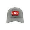 ZHATS Men's Standard NCAA Officially Licensed Fitted Hat ZH Patch Switchback Gray, Grey, Large view 2