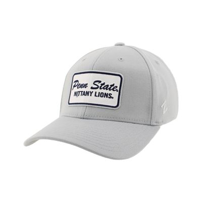 Penn State Nittany Lions NCAA Officially Licensed Fitted Hat ZH Patch Brick Light Gray, Large