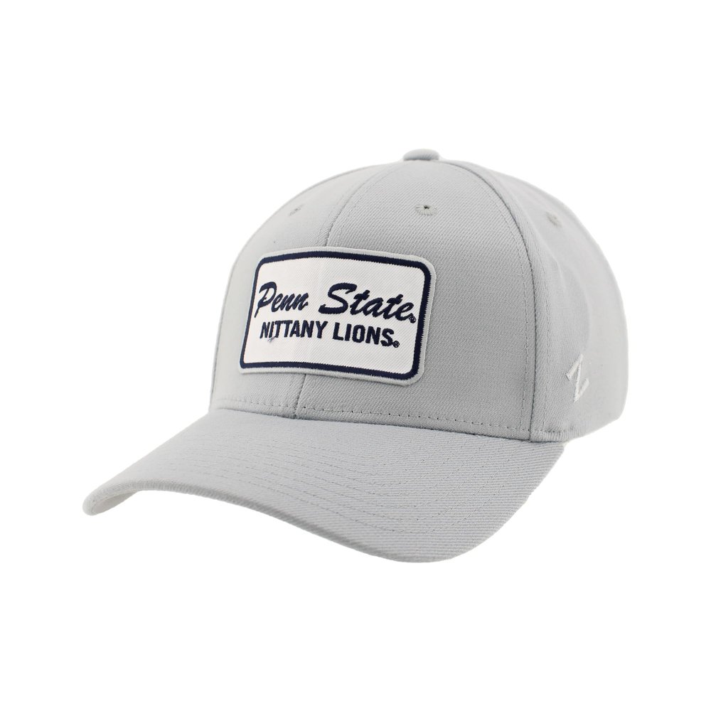 Penn State Nittany Lions NCAA Officially Licensed Fitted Hat ZH Patch Brick Light Gray, Large