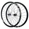 ZECHAO Road Bike Wheelset 700c Disc Brake,23-45C Aluminum Alloy Road Bike Wheels Suitable for 8/9/10/11/12 Speed with Quick Release/24Hole (Color : Front Rear Wheel, Size : 700c) view 1