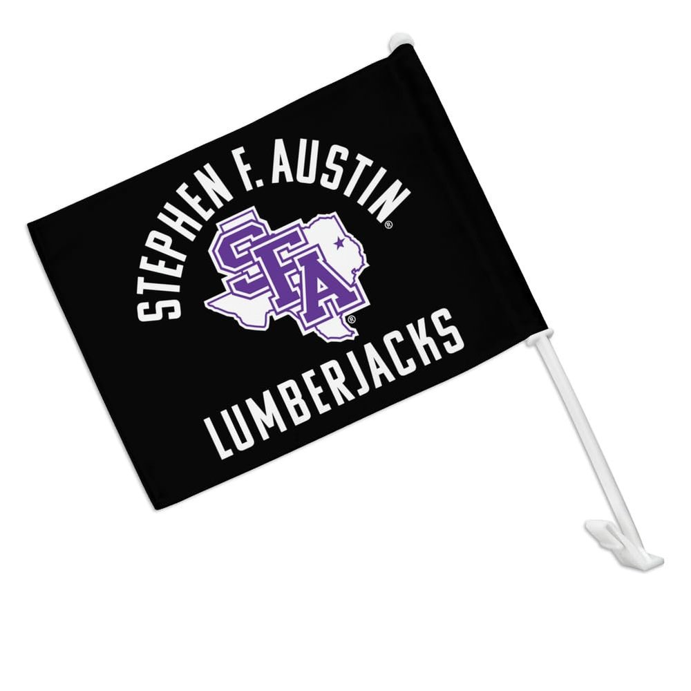 Stephen F. Austin State University Lumberjacks Car Truck Flag with Window Clip On Pole Holder