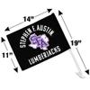 Stephen F. Austin State University Lumberjacks Car Truck Flag with Window Clip On Pole Holder view 4