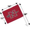 Nicholls State University Primary Logo Car Truck Flag with Window Clip On Pole Holder view 4