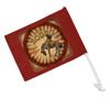 Rodeo Cowboy Vintage Horse Riding Bucking Car Truck Flag with Window Clip On Pole Holder view 1