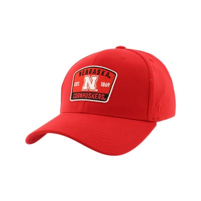 ZHATS Men's Standard NCAA Officially Licensed Fitted Hat ZH Patch Switchback Team Color, Medium