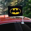 Batman Classic Bat Shield Logo Car Truck Flag with Window Clip On Pole Holder view 2