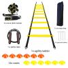 AOPUETRX 20FT Agility Soccer Ladder Training Equipment Set Football Gifts for Boys 8-14 with 12 Cones, Solo Trainer & Jump Rope, Suitable for Home Gym and Playground view 3