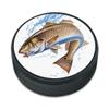Redfish Fishing 4 Ice Hockey Puck view 1